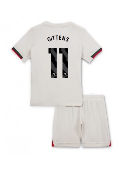 Chelsea Jamie Gittens #11 Dječji Gostujuci Dres kompleti 2025-26 Kratak Rukavima (+ kratke hlače)